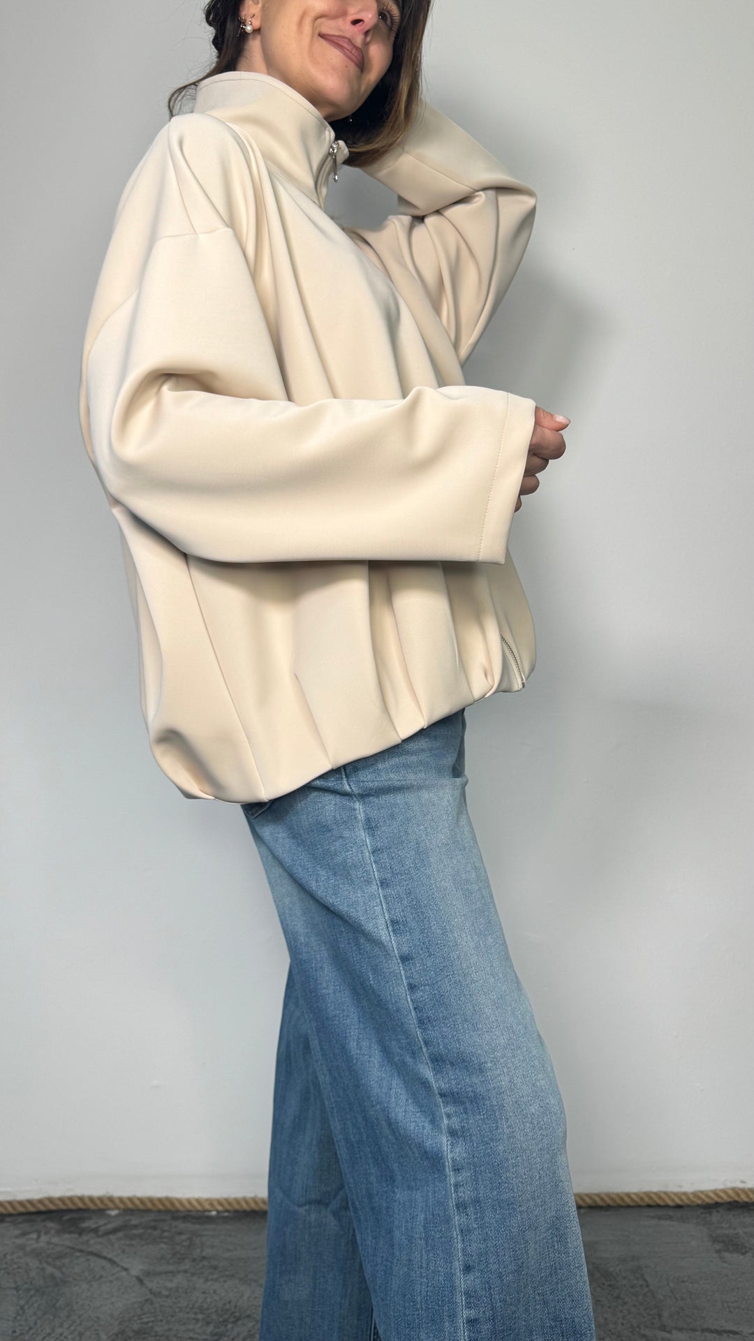 Bomber con zip Mila