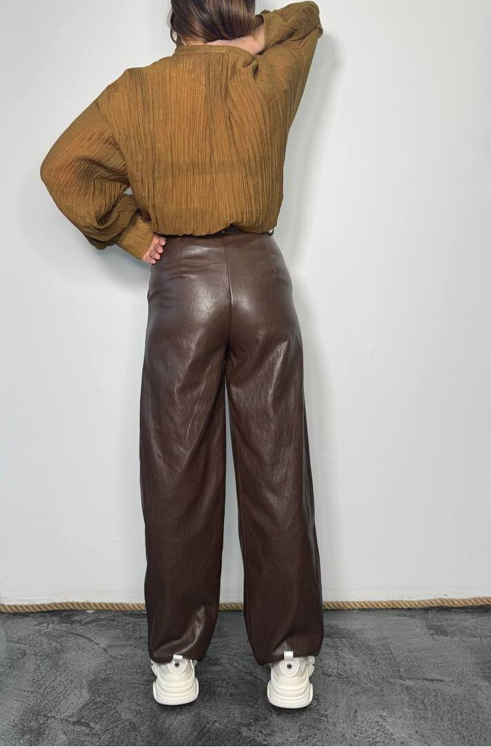 Pantaloni in similpelle Sol