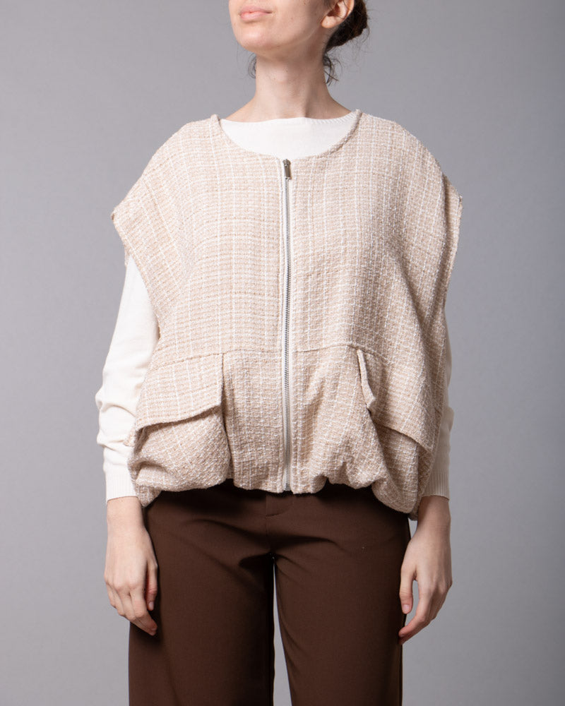 Gilet in tweed Ida