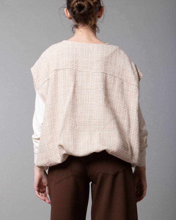 Gilet in tweed Ida