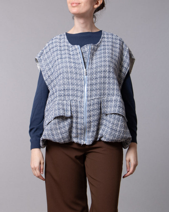 Gilet in tweed Ida