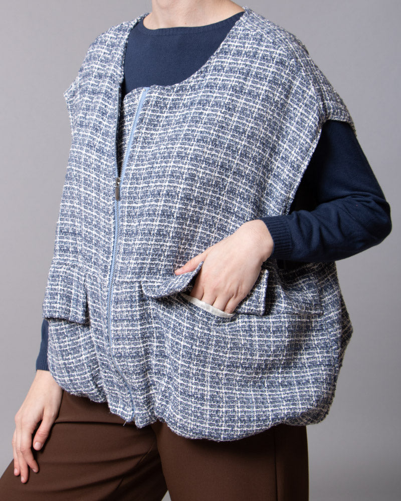 Gilet in tweed Ida
