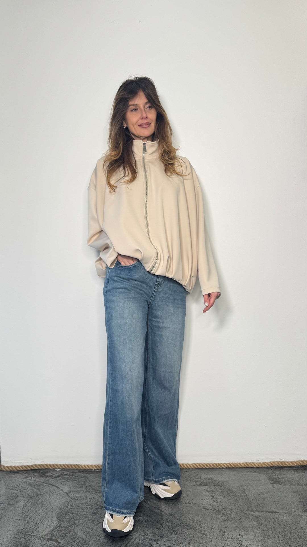 Bomber con zip Mila