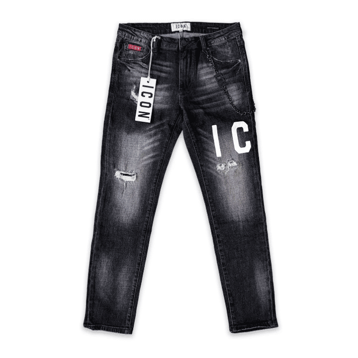 Denim con logo fronte-retro