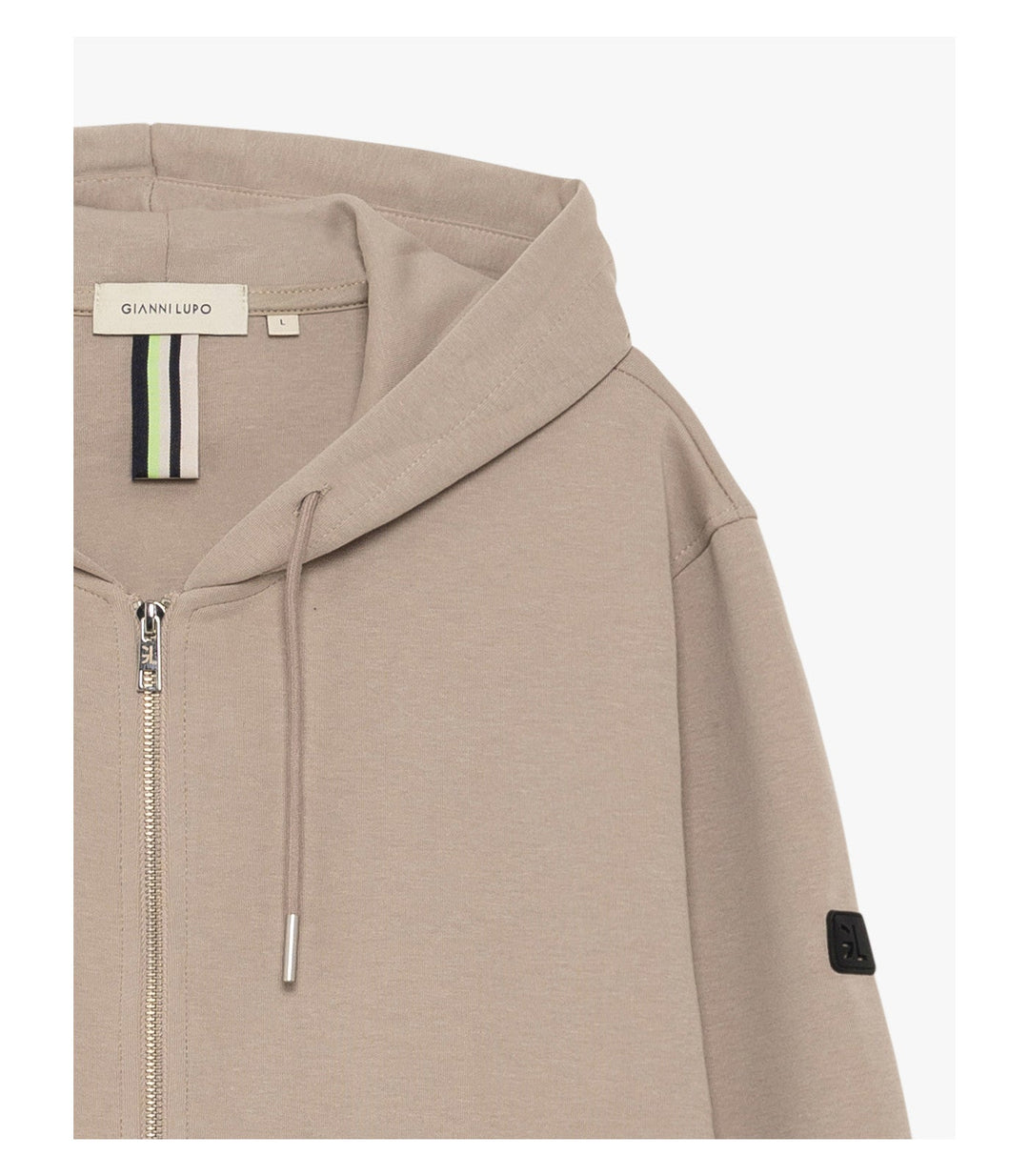 Felpa con zip e cappuccio
