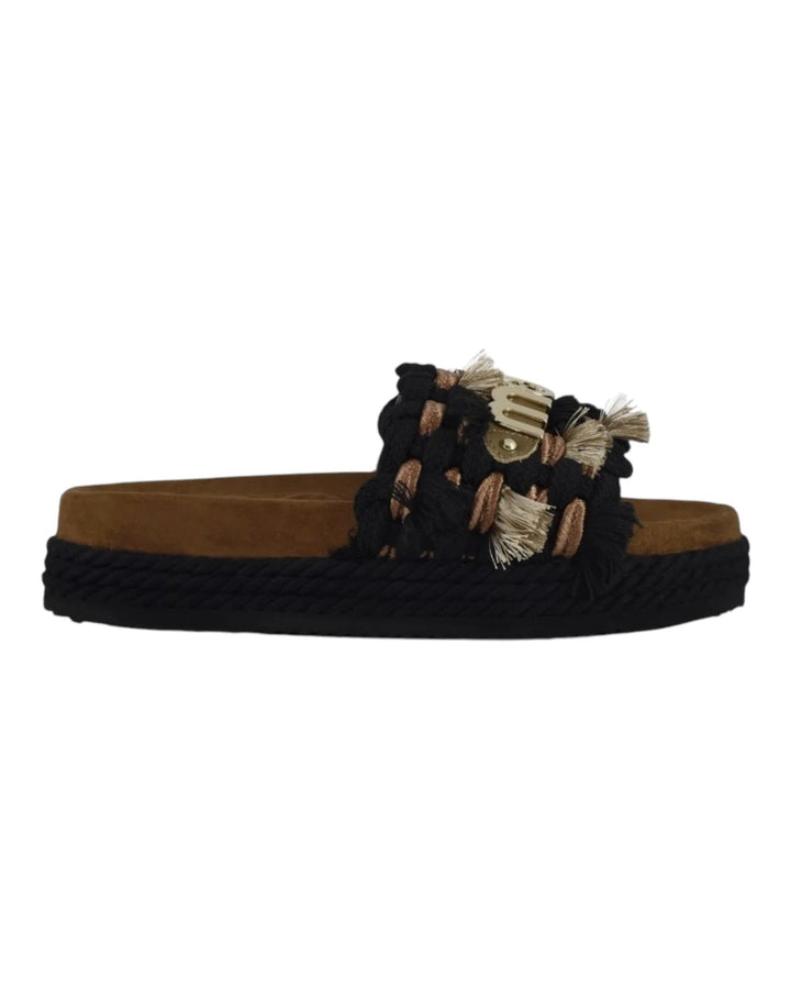 Monoband rope sandal fringes