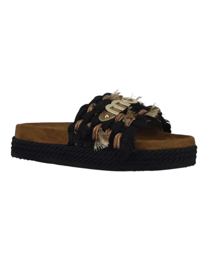 Monoband rope sandal fringes