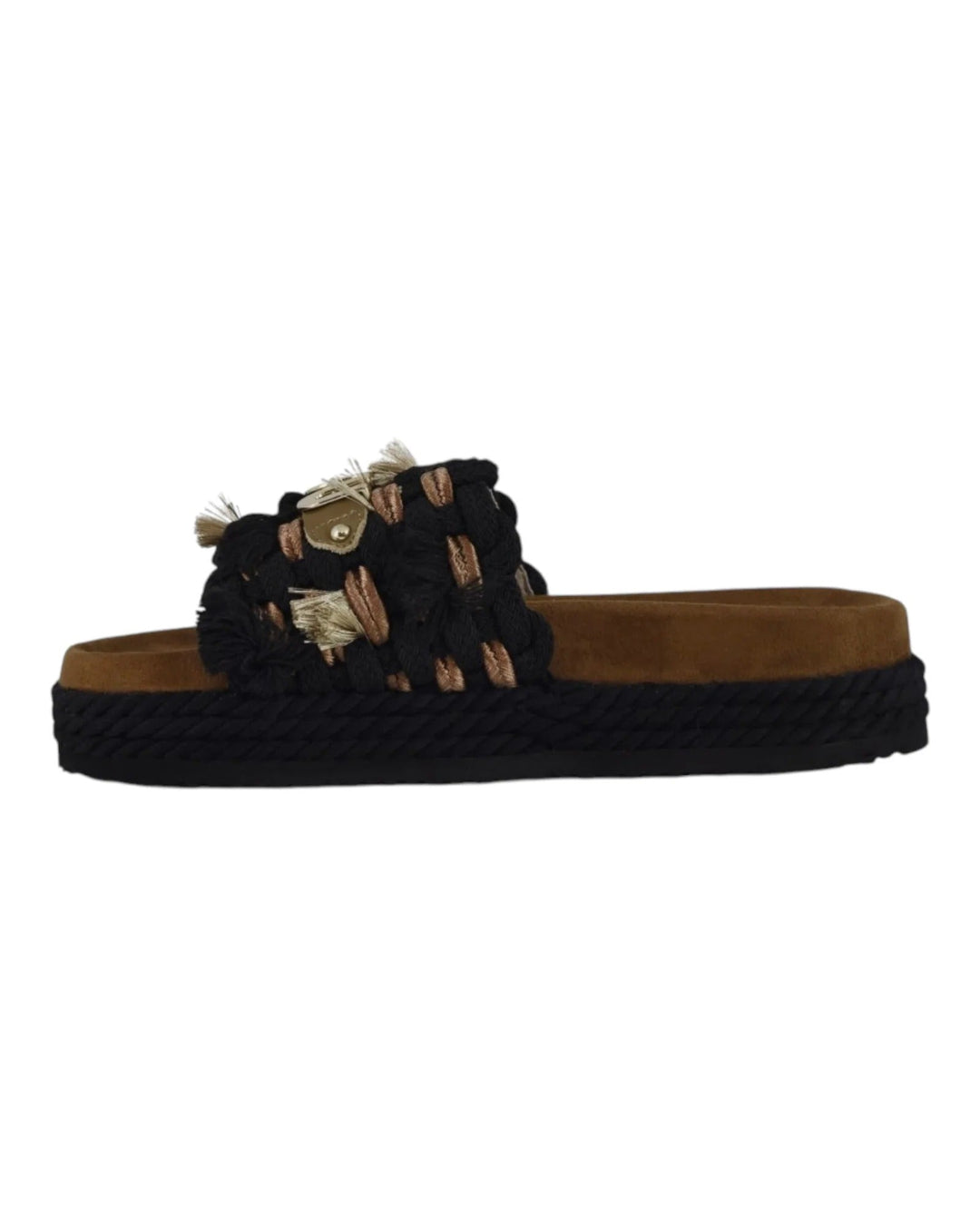 Monoband rope sandal fringes